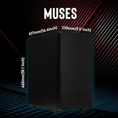 PC-behuizing - BITFENIX - Muses - Middelgrote toren - USB 3.0 - HD Audio - Zwart