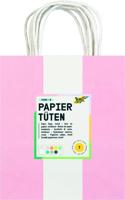 Tas handvat folia kraftpapier 110gr 18x21x8cm 7kl - thumbnail