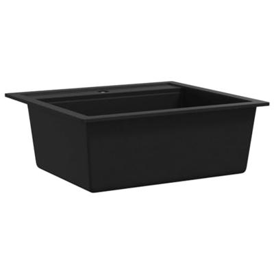 Gootsteen enkele bak graniet zwart Gootsteen enkele bak graniet zwart