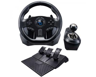 Racestuur - SUPERDRIVE - GS850-X - Handmatige versnellingspook - 3 pedalen - Peddels - PS4 / Xbox