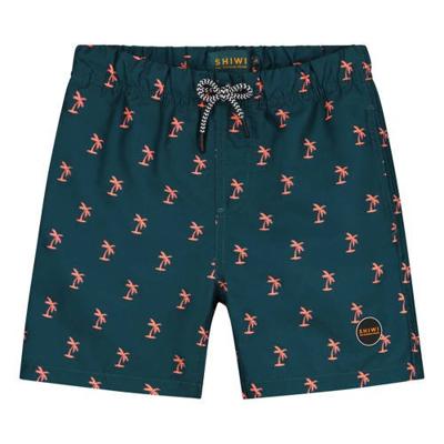 Shiwi zwemshort Palm neon donkerblauw
