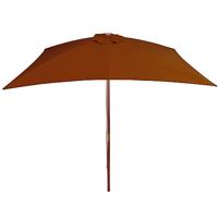 Parasol met houten paal 200x300 cm terracottakleurig - thumbnail