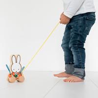 Nijntje houten trekfiguur met kralen - thumbnail