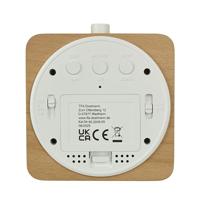 TFA Dostmann 60.2049.05 Wekker Kwarts Bruin, Beuken Alarmtijden 1 Groot display - thumbnail