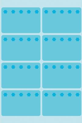 Etiket HERMA 3773 26x40mm diepvries blauw 48stuks