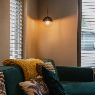 QAZQA Retro hanglamp zwart met helder glas 20 cm - Eclipse