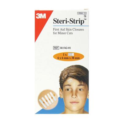Steri-strip 3m Ster 6,0mmx 38mm Doos 1x 6 1542p-1