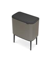brabantia Bo Touch Bin 316142 Afvalbak 34 l Staal (l x b x h) 312 x 540 x 680 mm Platinum/Black 1 stuk(s) - thumbnail