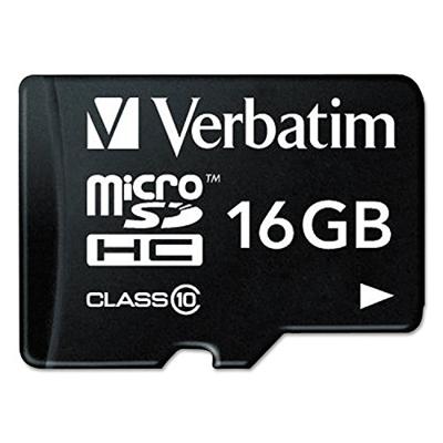 Verbatim MICRO SDHC 16GB CL 10 ADAP microSDHC-kaart 16 GB Class 10 Incl. SD-adapter Verbatim MICRO SDHC 16GB CL 10 ADAP microSDHC-kaart 16 GB Class 10 Incl. SD-adapter