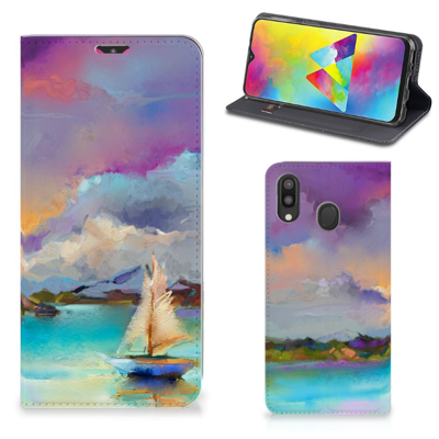 Bookcase Samsung Galaxy M20 Boat