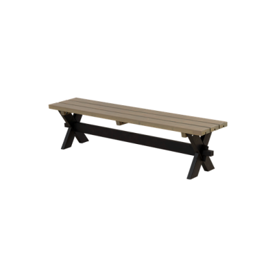 Kruispoot Bank Nostalgi Zwart Grijsbruin Kruispoot Bank Nostalgi Zwart Grijsbruin