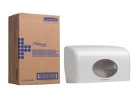 Toiletpapierdispenser kimberly clark duo wit - thumbnail