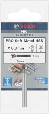 Bosch Accessoires Conische verzinkboren 8,3, M 4, 50 mm, 6 mm 1st - 2608597505 - thumbnail