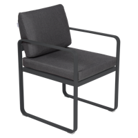 Fermob Bellevie dining armchair tuinstoel Anthracite - Graphite - thumbnail