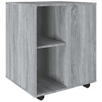 Rolkast 60x53x72 cm bewerkt hout grijs sonoma eiken - thumbnail