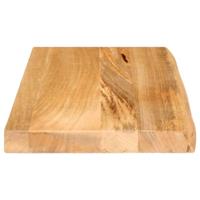 Tafelblad met natuurlijke rand 60x40x3,8 cm massief mangohout - thumbnail