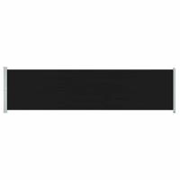 VidaXL Tuinscherm uittrekbaar 600x160 cm zwart - thumbnail