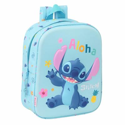 Kinderrugzak Lilo & Stitch Licht Blauw 22 x 27 x 10 cm 3D