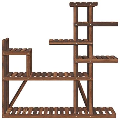 VidaXL Plantenstandaard 110x25x111 cm massief vurenhout