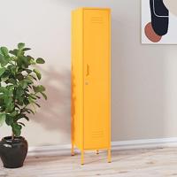 Lockerkast 35x46x180 cm staal mosterdgeel - thumbnail