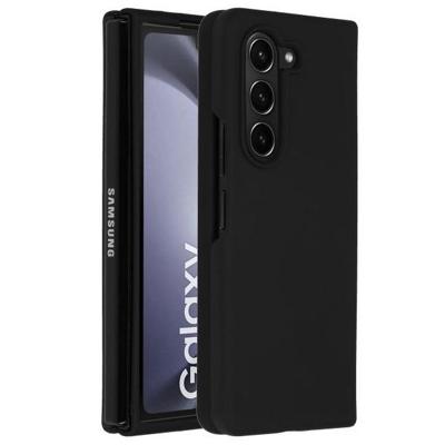 Accezz Liquid Silicone Backcover Samsung Galaxy Z Fold 5 Telefoonhoesje Zwart