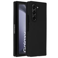 Accezz Liquid Silicone Backcover Samsung Galaxy Z Fold 5 Telefoonhoesje Zwart - thumbnail