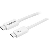 StarTech.com Thunderbolt 3 USB-C kabel - 20Gbps - Thunderbolt, USB en DisplayPort compatibel - 1m - wit - thumbnail