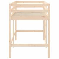 Kinderhoogslaper met ladder 90x190 cm massief grenenhout - thumbnail