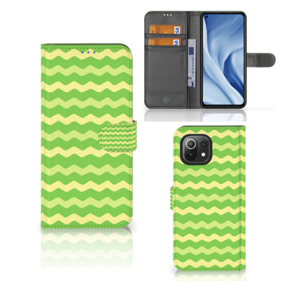 Xiaomi 11 Lite 5G NE | Mi 11 Lite | Telefoon Hoesje | Waves Green Xiaomi 11 Lite 5G NE | Mi 11 Lite | Telefoon Hoesje | Waves Green