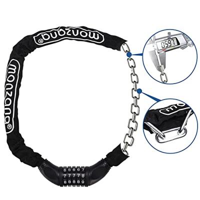 Fietsslot 90cm met cijfercode en sterke ketting