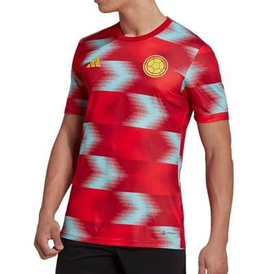 Colombia Pre-Match T-Shirt Senior 2022-2023 - Maat S - Kleur: Rood | Soccerfanshop