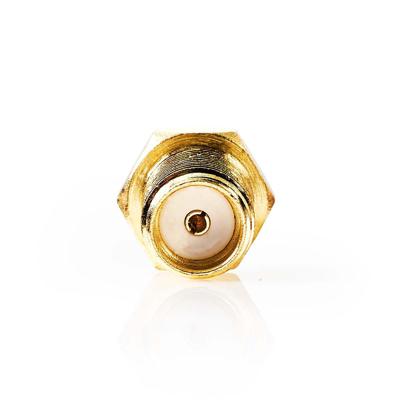 Nedis CSGP02120GD Sma-adapter Sma Female Ts9 Verguld 50 Ohm Recht Koper Goud 2 Stuks Polybag