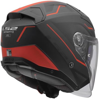 LS2 jethelm "of603 infinity ii veyron" helmet of603 infinity ii veyron black/gr/red xx