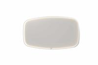 INK SP31 spiegel - 160x4x80cm contour in stalen kader incl dir LED - verwarming - color changing - dimbaar en schakelaar - mat wit 8409881 - thumbnail