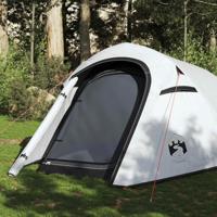 VidaXL Tunneltent 3-persoons waterdicht verduisterend stof wit - thumbnail