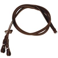 Pagony Rubberen teugel bruin - thumbnail