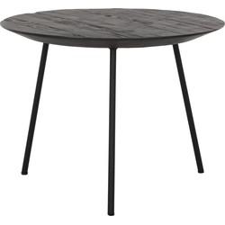 DTP Home Salontafel 'Jupiter' Teakhout, 50cm, kleur Zwart DTP Home Salontafel 'Jupiter' Teakhout, 50cm, kleur Zwart