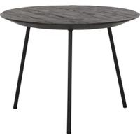 DTP Home Salontafel 'Jupiter' Teakhout, 50cm, kleur Zwart - thumbnail