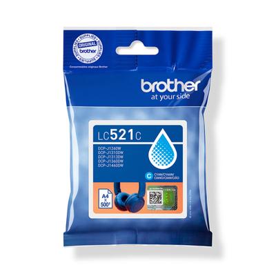 Originele inktcartridge Brother LC521C Cyaan - thumbnail