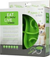 Eat Slow Live Longer Tumble Feeder Green - thumbnail