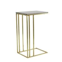 Light & Living Laptoptafel 'Roshan' Marmer, 41 x 31cm, kleur Bruin - thumbnail