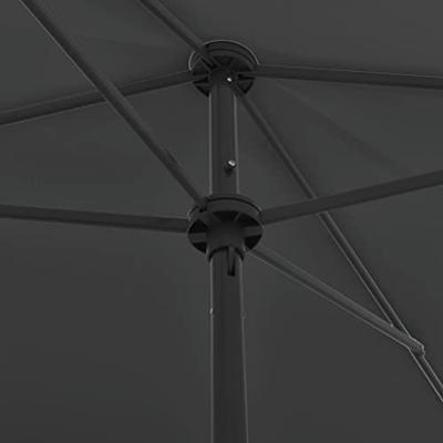 VidaXL Strandparasol 200x125 cm antracietkleurig - thumbnail