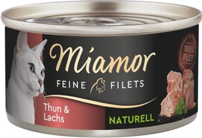 24 x Miamor Fijne Filets Natuurlijke Tonijn & Zalm 80 g