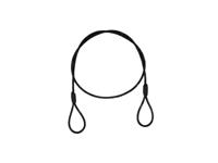 EUROLITE Steel Rope (SC) 900x4mm black without quick link - thumbnail