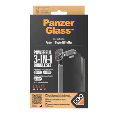 PanzerGlass iPhone 2023 6,7 inch Pro Max | 360 bundel met D3O® | Privacy