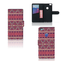 Huawei P8 Lite 2017 Telefoon Hoesje Aztec Paars - thumbnail