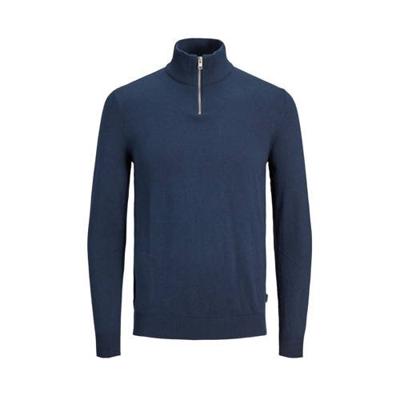Jack & Jones Jjeemil Knit Half Zip Noos Trui Navy Blazer