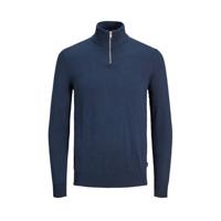 Jack & Jones Jjeemil Knit Half Zip Noos Trui Navy Blazer - thumbnail