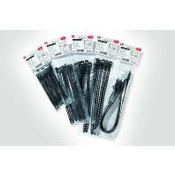 HellermannTyton 115-11269 SRT26011 Kabelbinder 260 mm 11 mm Zwart Hersluitbaar, Zeer flexibel, Met terughaaloog 1 stuk(s)
