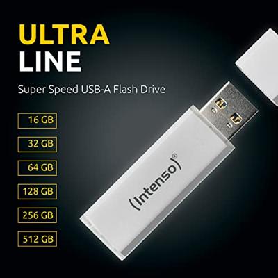 USB stick INTENSO 3531490 USB 3.0 64 GB Zilverkleurig 64 GB DDR3 SDRAM